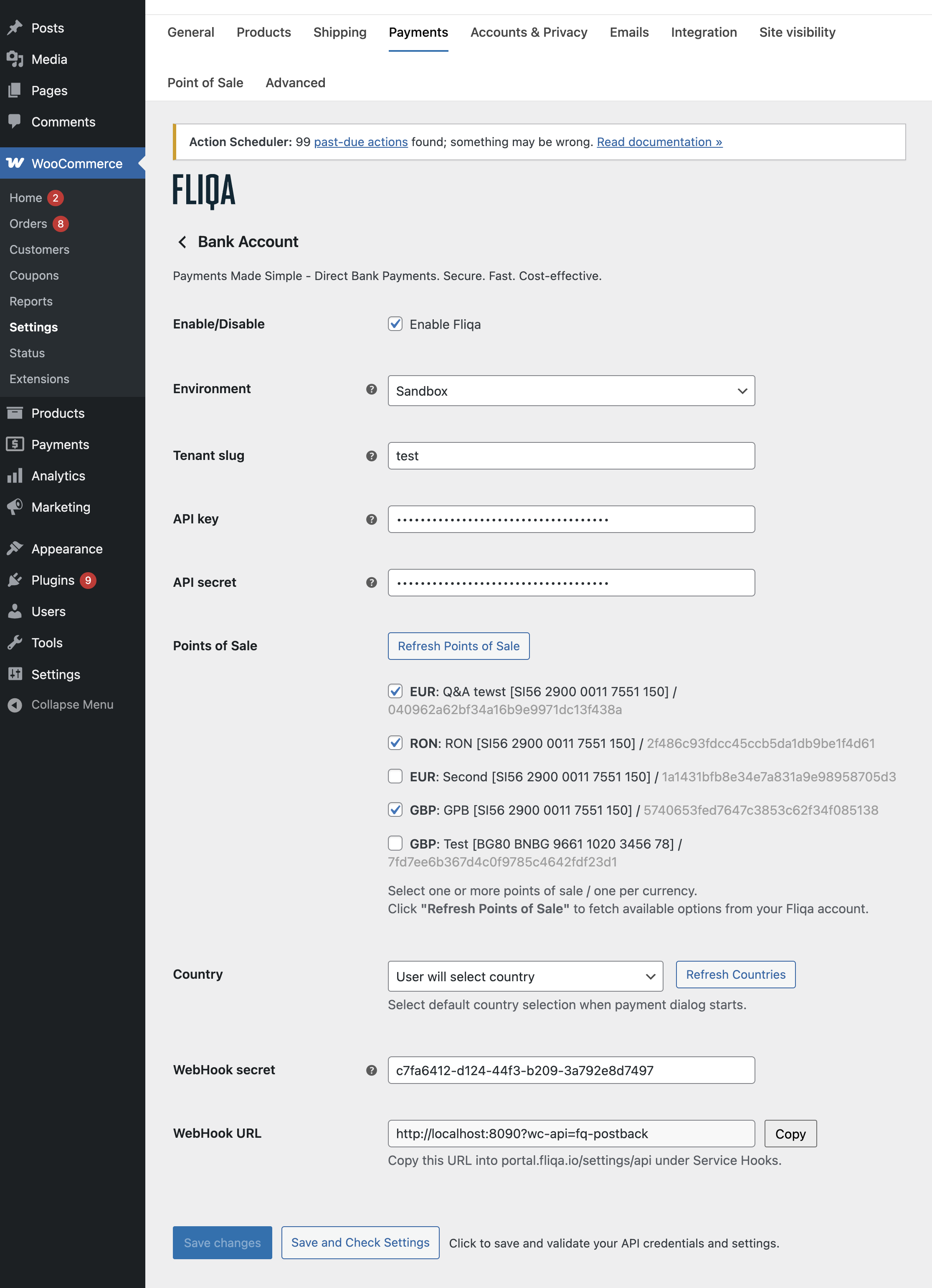 WooCommerce Payment Configuration